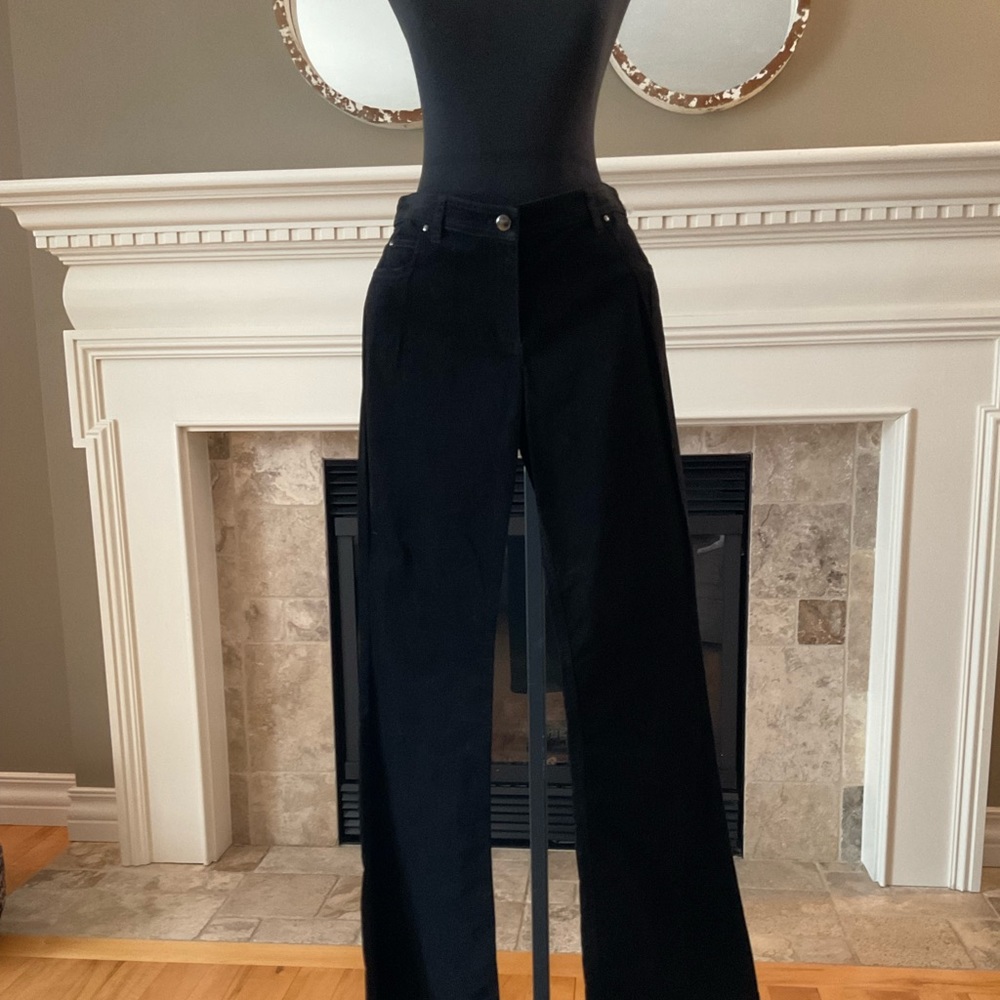 NWT Black Velvet flared pants